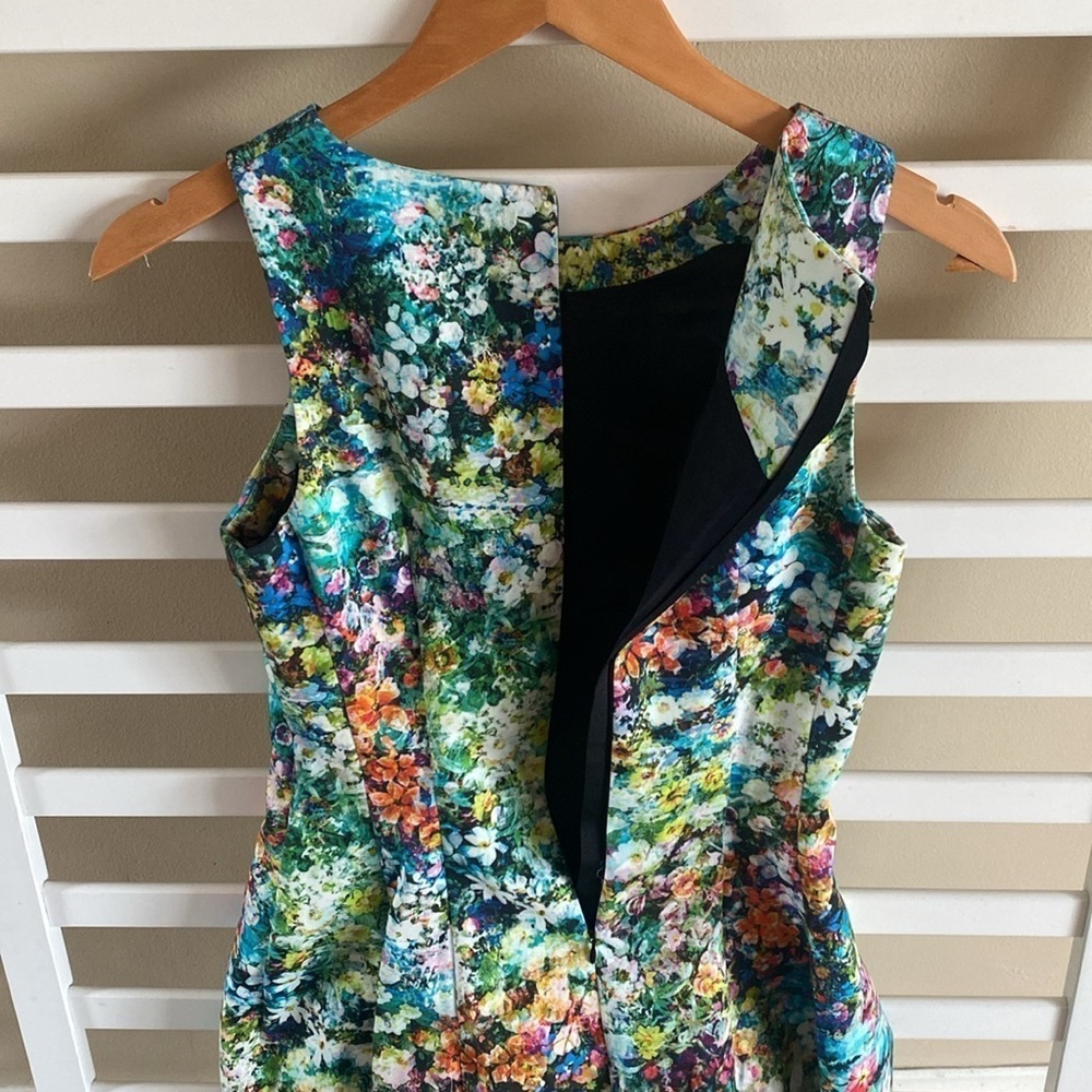 ZARA Floral Botanical Tulip Bloggers Celeb Fave Dress Olivia Palermo X Small - Picture 9 of 15